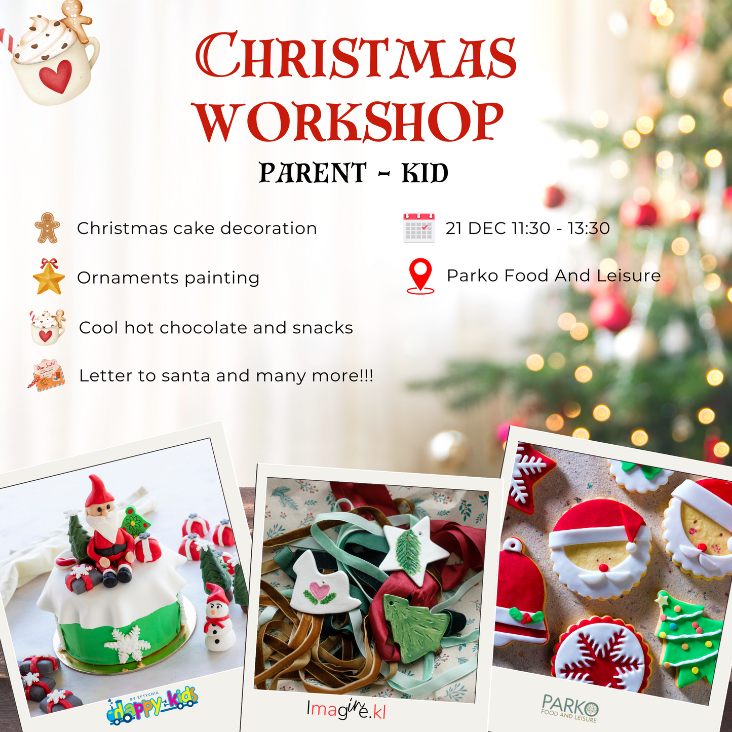 Christmas parent kid bonding workshop