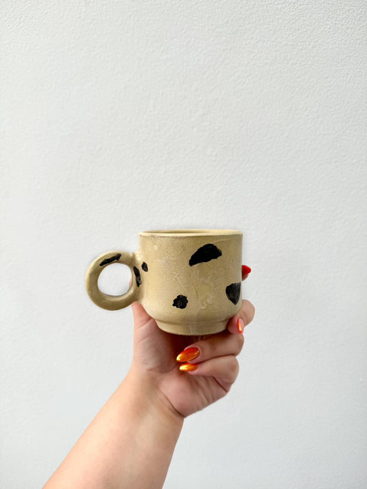 Beige Hand Painted Mug