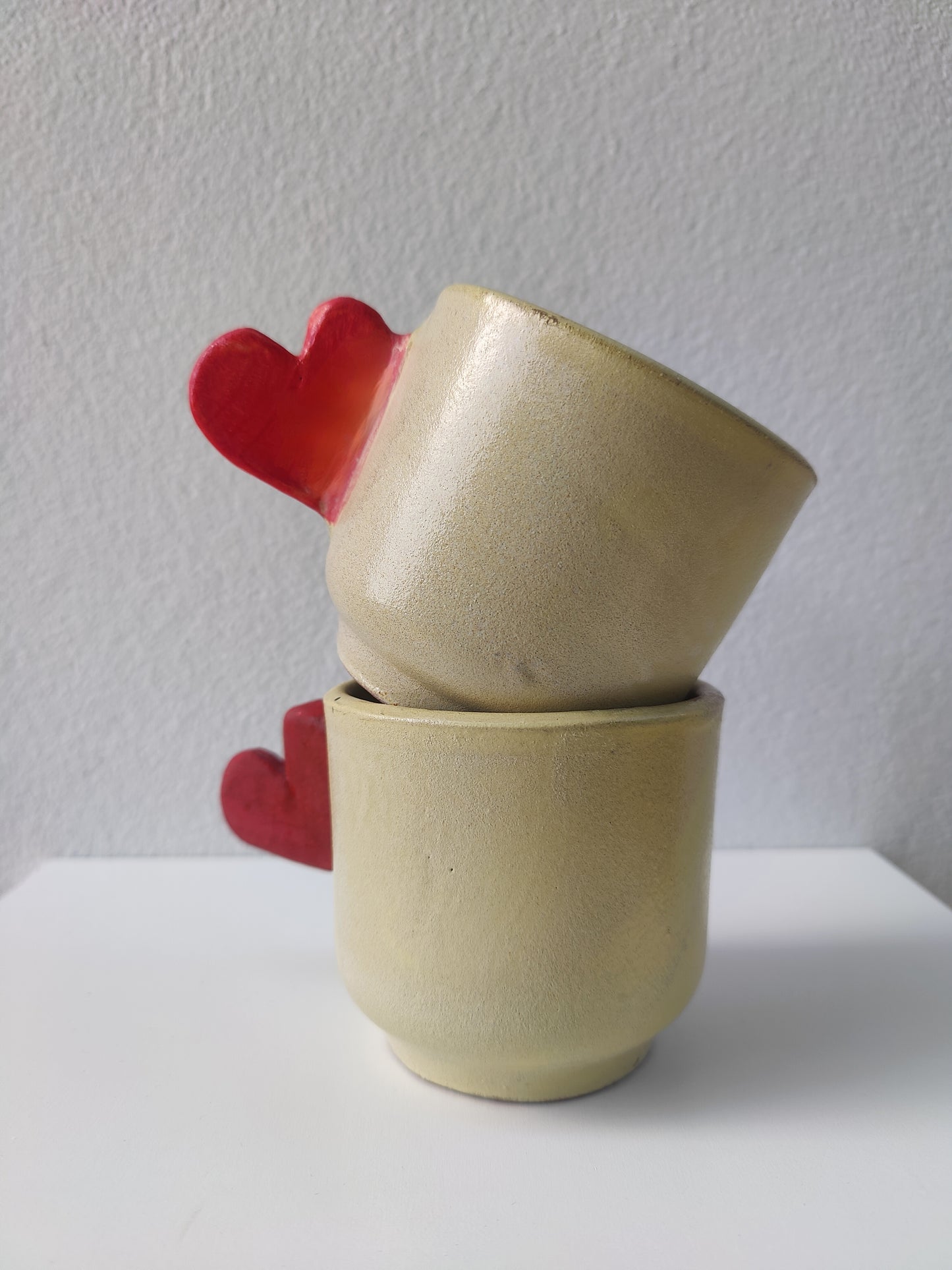 Espresso Mug with heart handle (1 item)